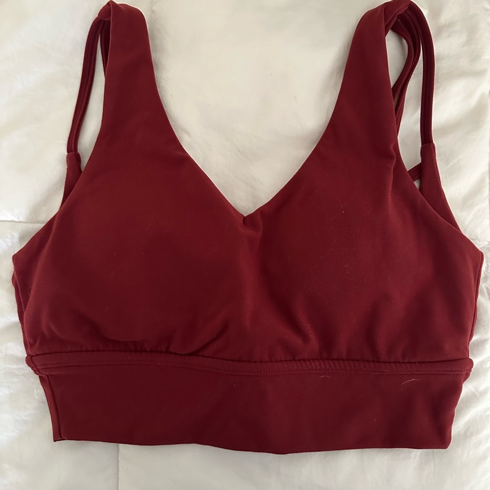 BuffBunny Maroon Sports Bra Size Small